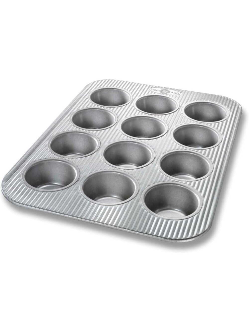 12-Cup Aluminized Steel Muffin Pan - Non-Stick Bakeware for Perfect Muffins